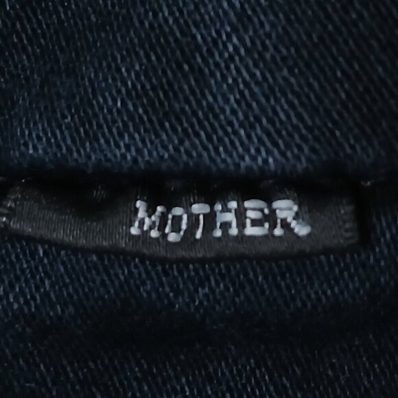 MOTHER The Looker Ankle Fray Jeans in Blackbird Black Size 30 - Picture 6 of 11